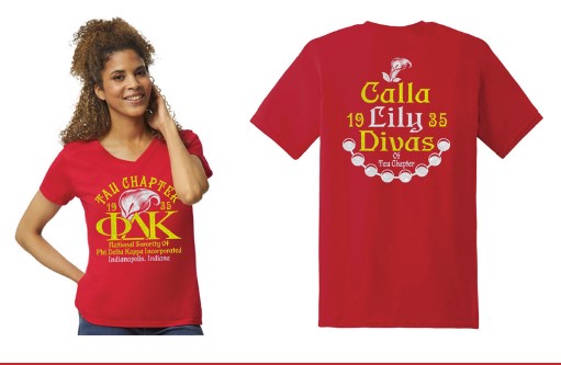 Red Tau Chapter/Conclave Glitter Shirt